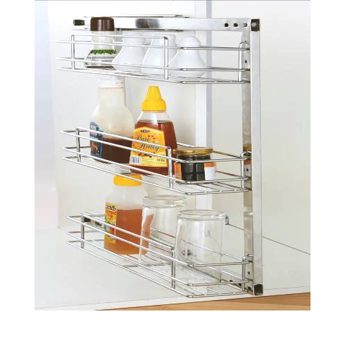 Three Tier Side Mounted Pull-out GE-008B Stainless Steel